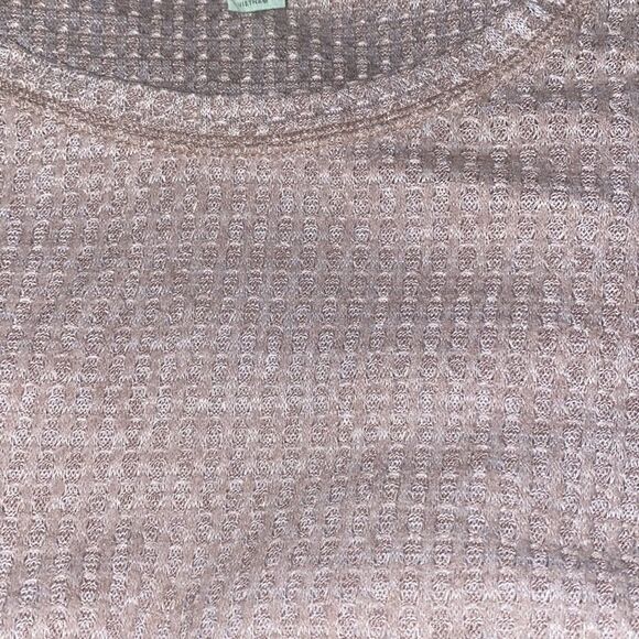 ✨ Anthropologie Saturday Sunday Wendy Waffle Knit Thermal Top Ruffle Wrap✨ - Picture 9 of 9